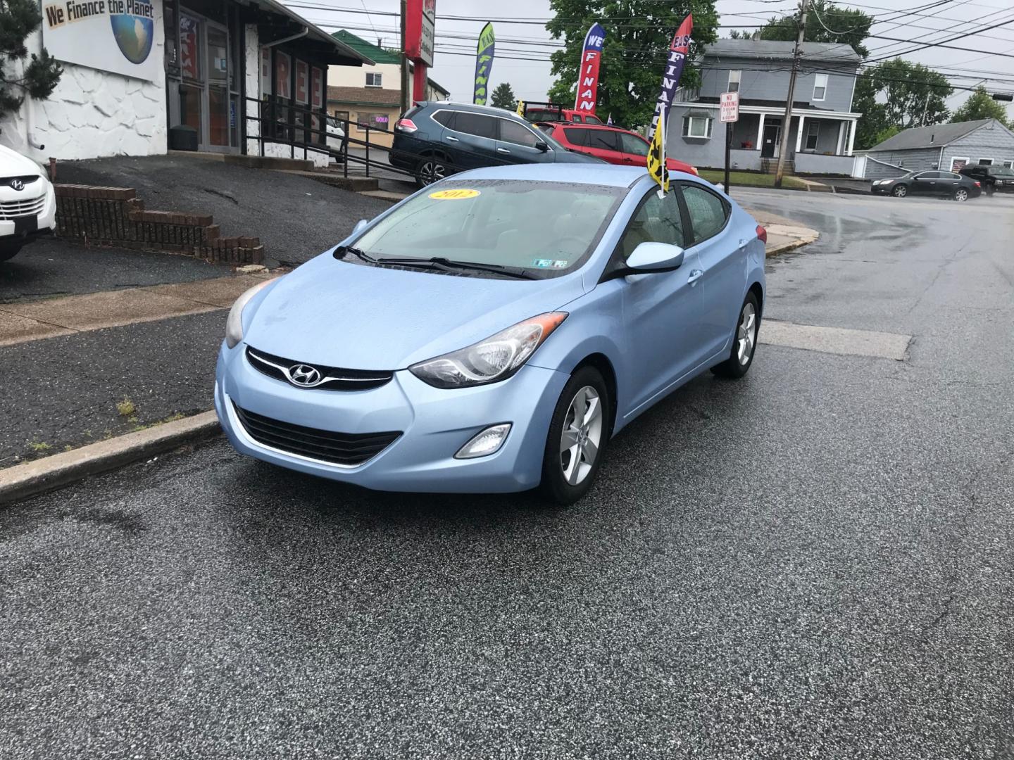 2012 Blue /Tan Hyundai Elantra GLS (KMHDH4AE0CU) with an 1.8 V4 engine, Automatic transmission, located at 577 Chester Pike, Prospect Park, PA, 19076, (610) 237-1015, 39.886154, -75.302338 - Photo#2